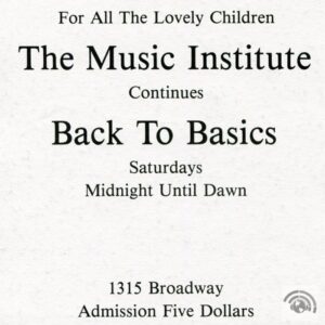 Music Institute Flyer